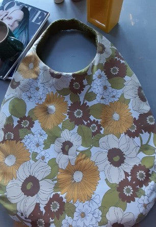 The Lulworth Bag - Unique Vintage 50's/60's Fabric Reversible Shoulder Bag