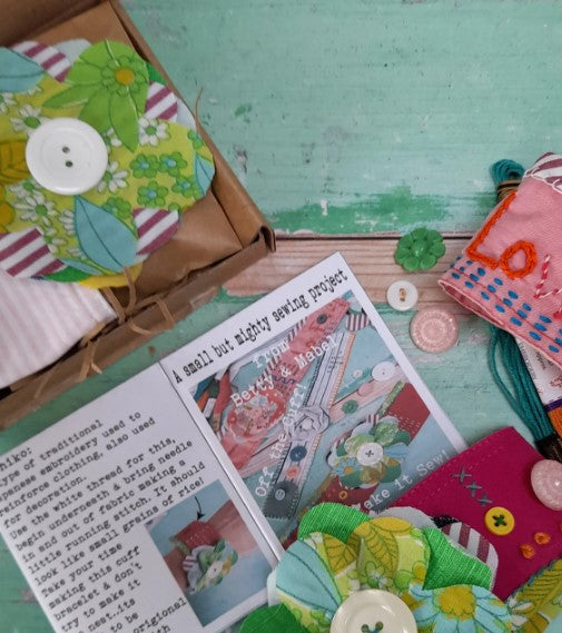 Recycled Fabric Cuff Bracelet Sewing Kit