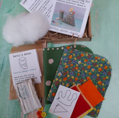 Little Mabel Chicken Pin Cushion Sewing Kit
