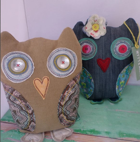 Owl Doorstop digital PDF Pattern