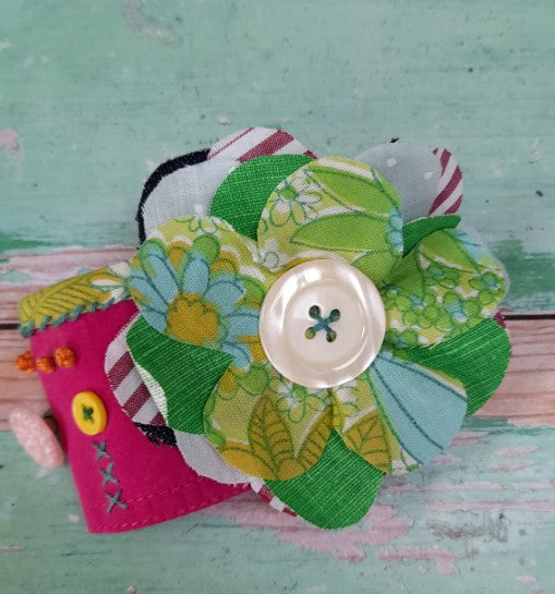 Recycled Fabric Cuff Bracelet Sewing Kit