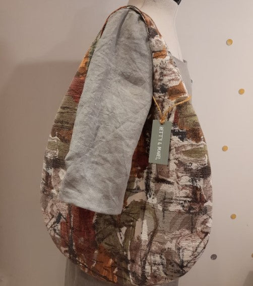 The Lulworth Bag - Unique Vintage 50's/60's Fabric Reversible Shoulder Bag
