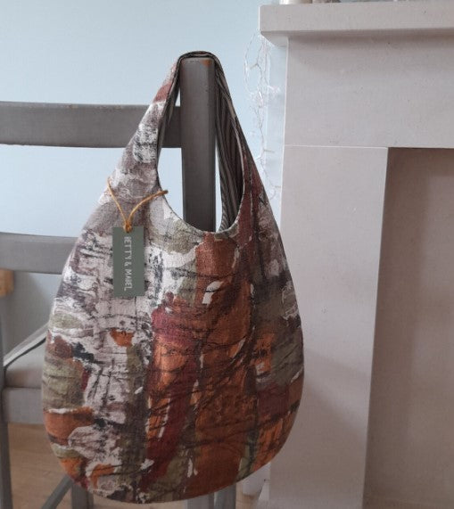 The Lulworth Bag - Unique Vintage 50's/60's Fabric Reversible Shoulder Bag